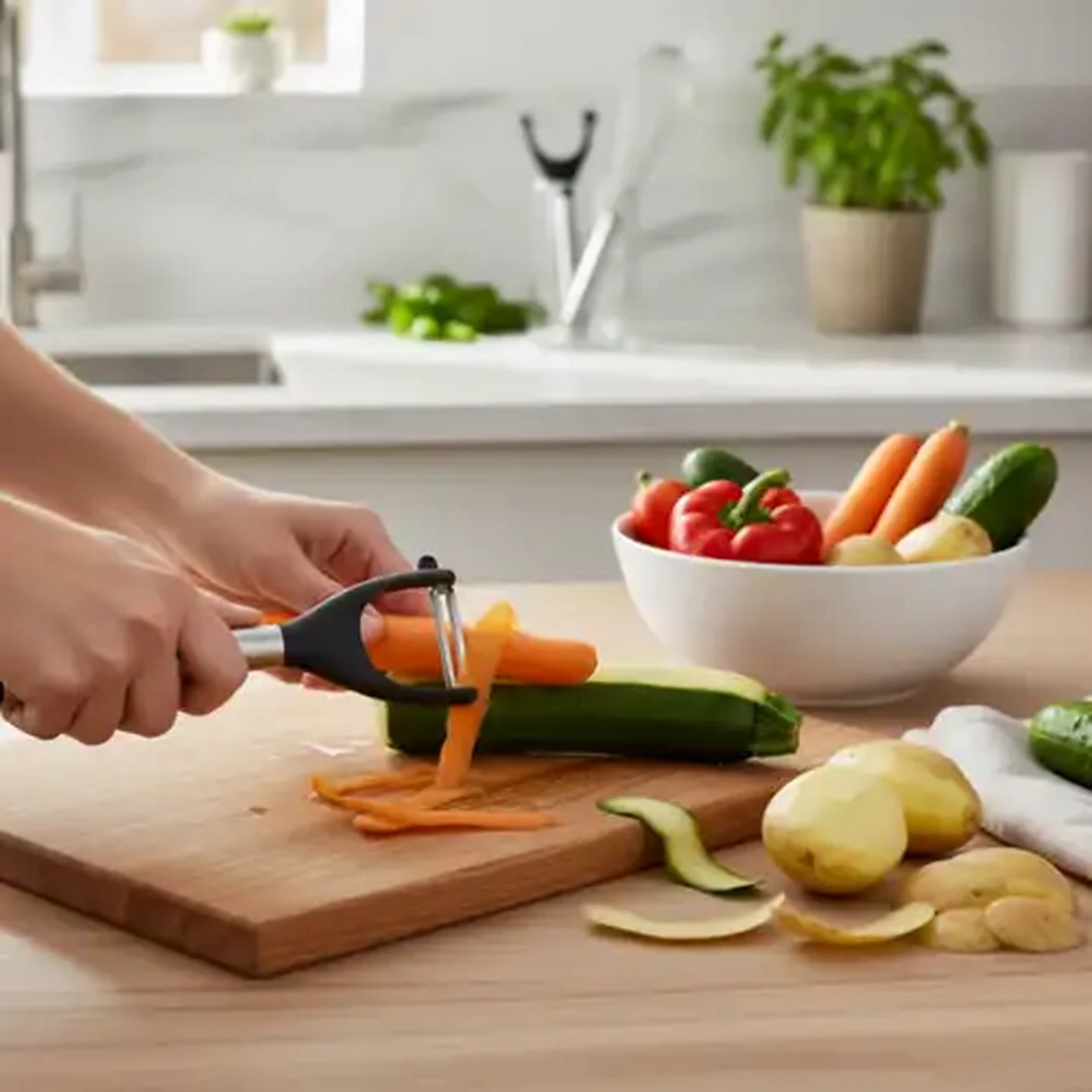 Image of Fina Stainless Steel & ABS Y-Shape Peeler