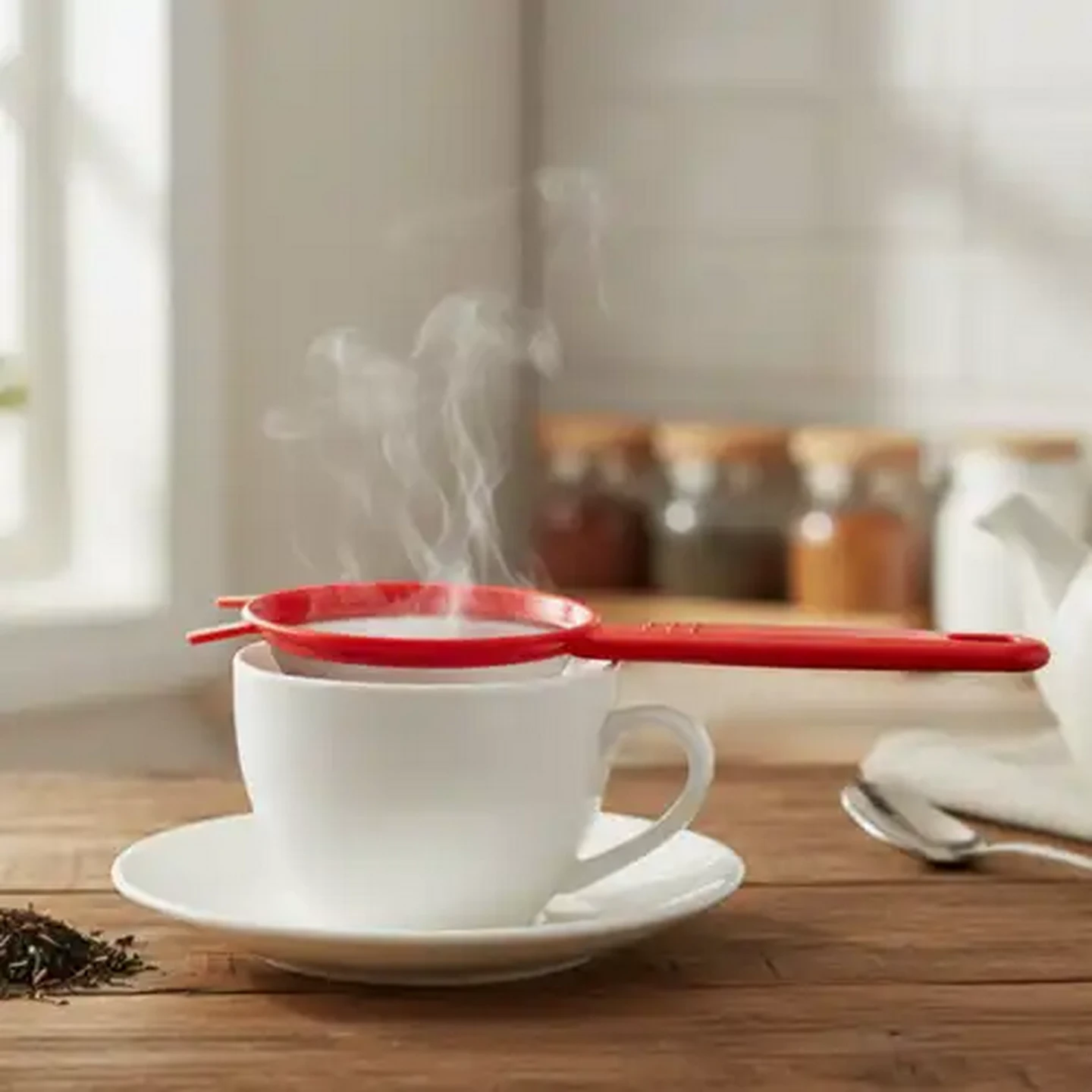 Image of Millini Red Tea Strainer 7cm
