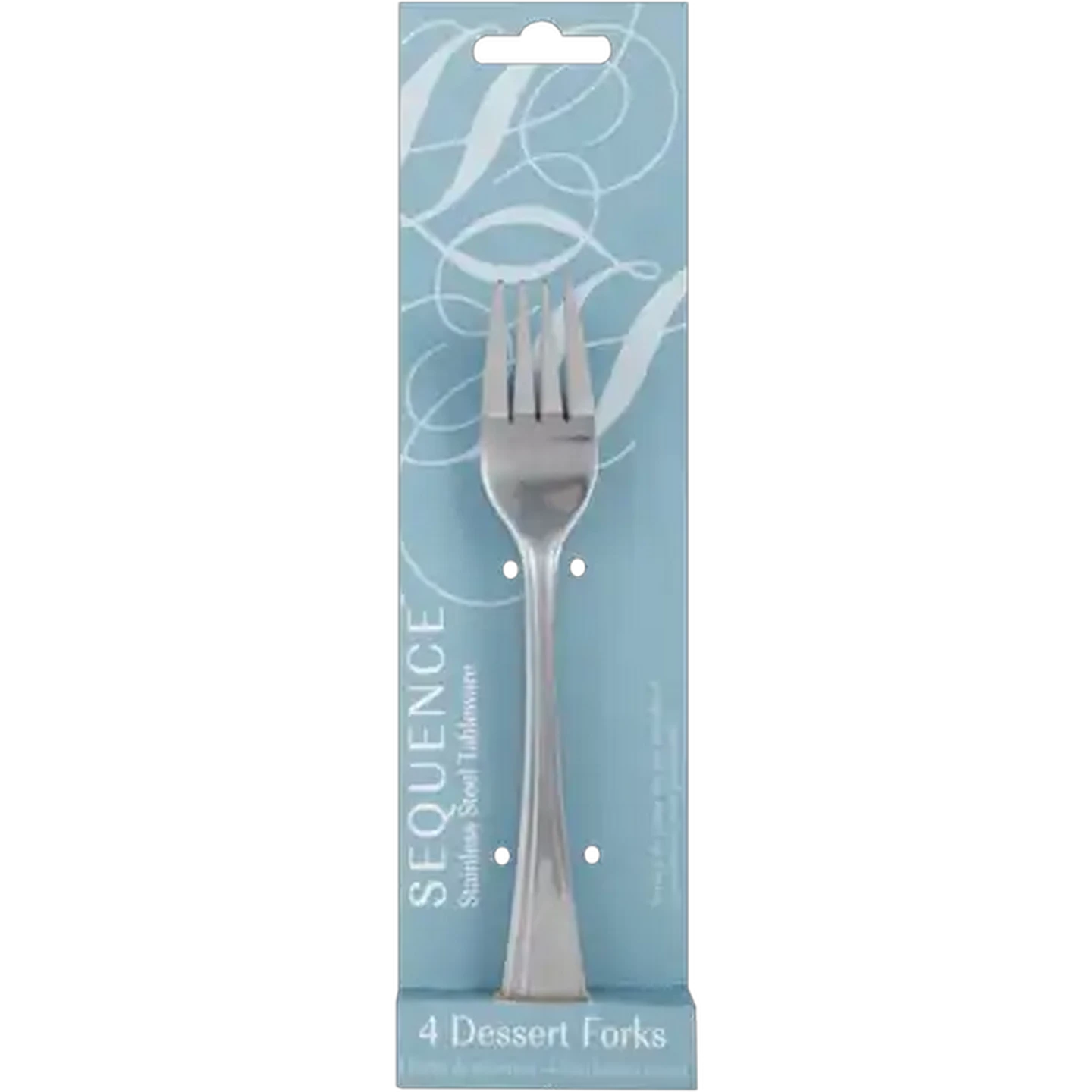 Image of Sequence Stainless Steel Dessert Fork Set 4-Pack