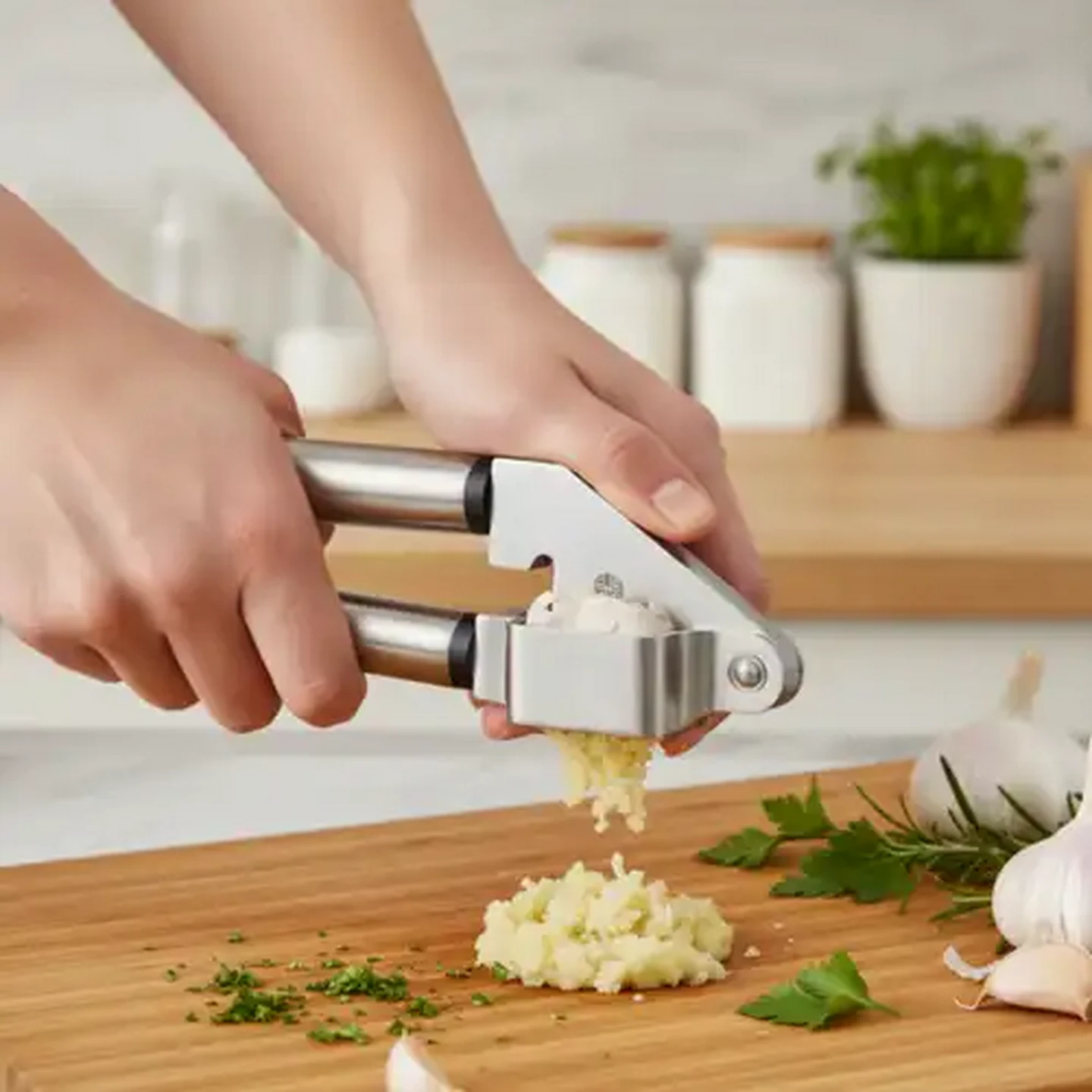 Image of Fina Stainless Steel Garlic Press