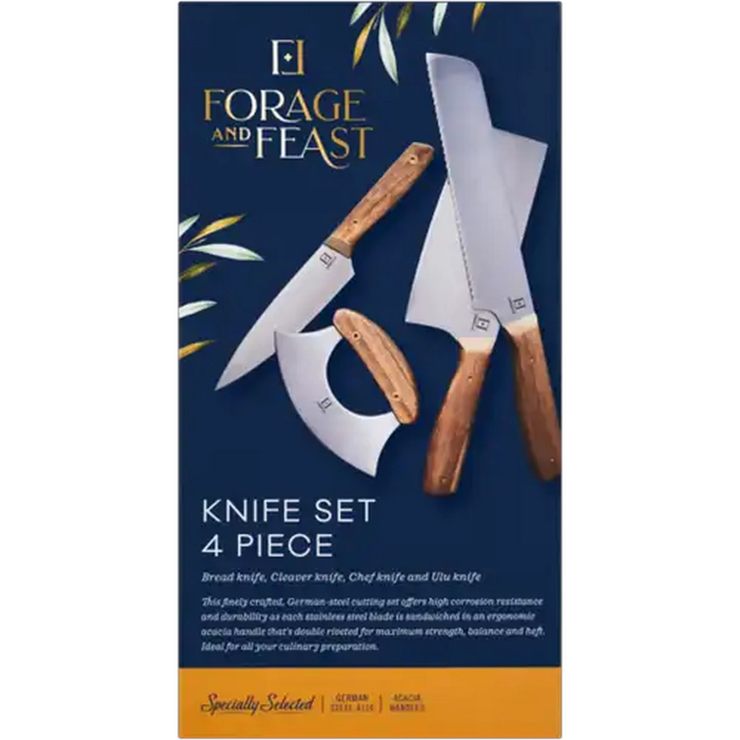 Image of Forage And Feast Cutting Knife Set 4 Piece