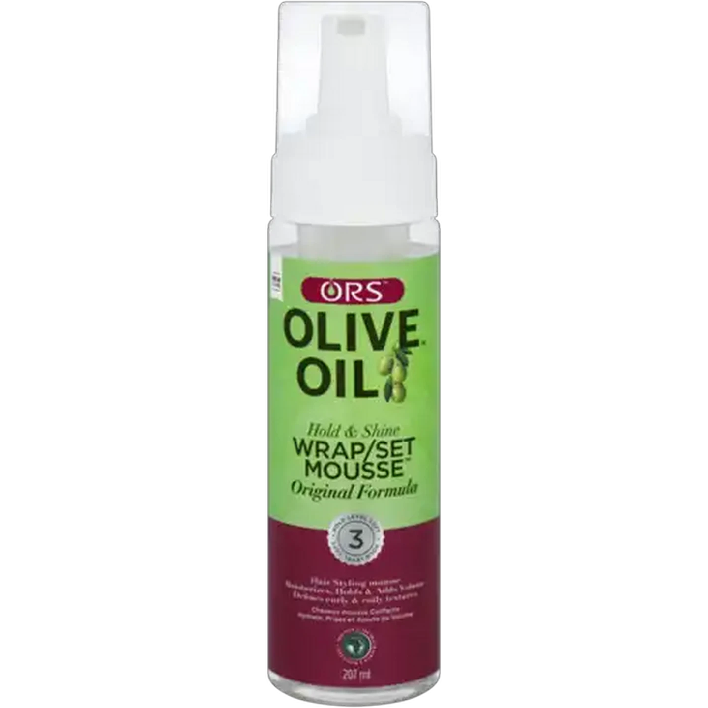 Image of ORS Olive Oil Hold & Shine Wrap/Set Mousse 207ml