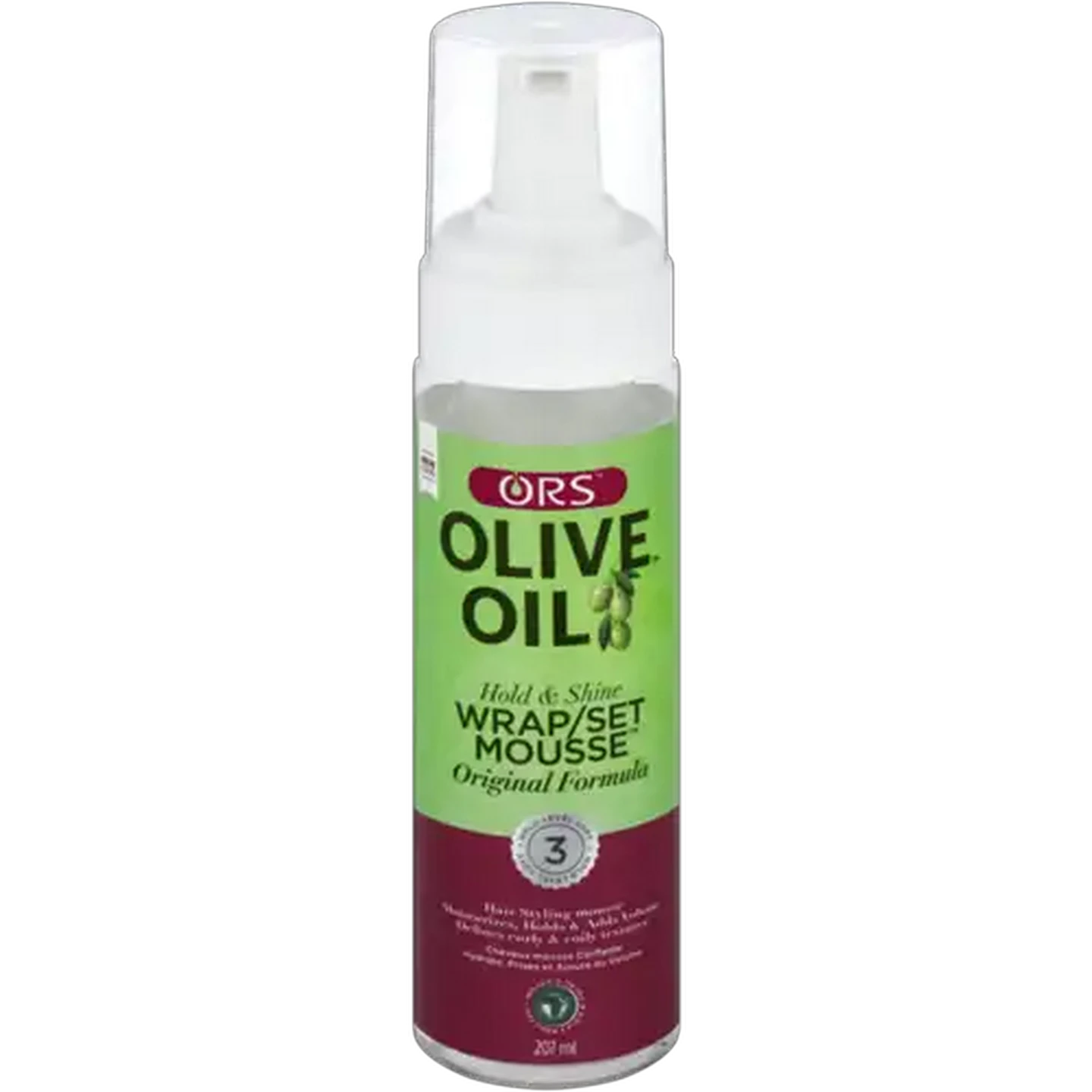 Image of ORS Olive Oil Hold & Shine Wrap/Set Mousse 207ml