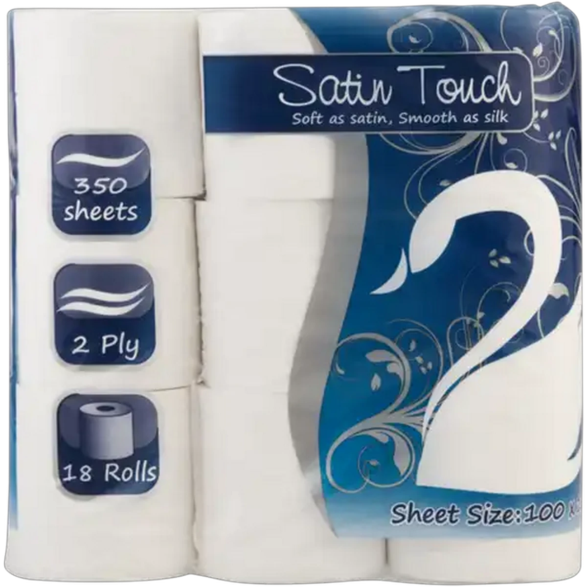 Checkers Sixty60 | Satin Touch 2 Ply Toilet Tissue 18 Pack
