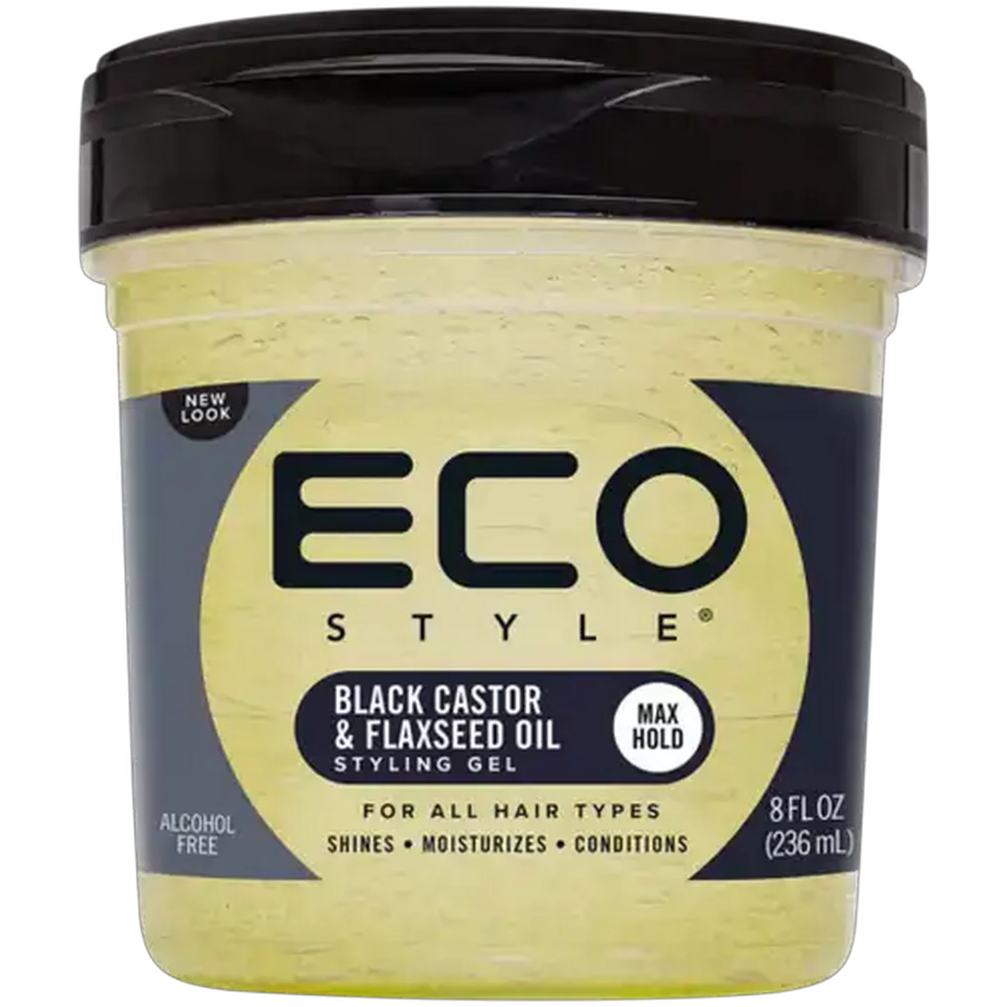 Image of Eco Style Black Castor & Flaxseed Oil Professional Styling Gel 237ml