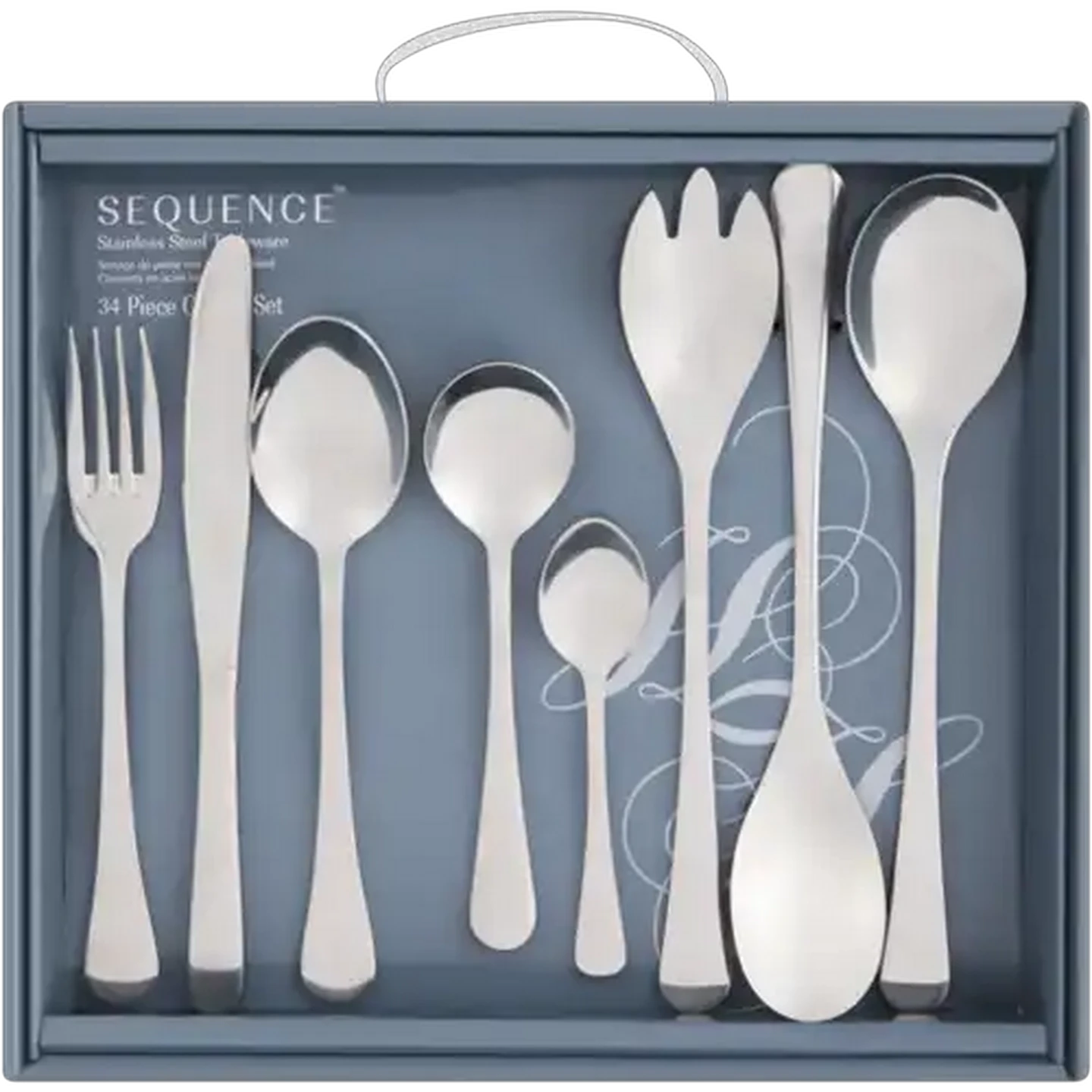 Image of Sequence Stainless Steel Cutlery Set 34 Piece