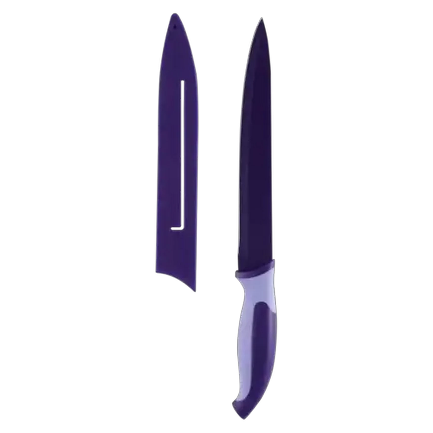 Image of Colour Splash Purple Carving Knife With Sheath 20cm