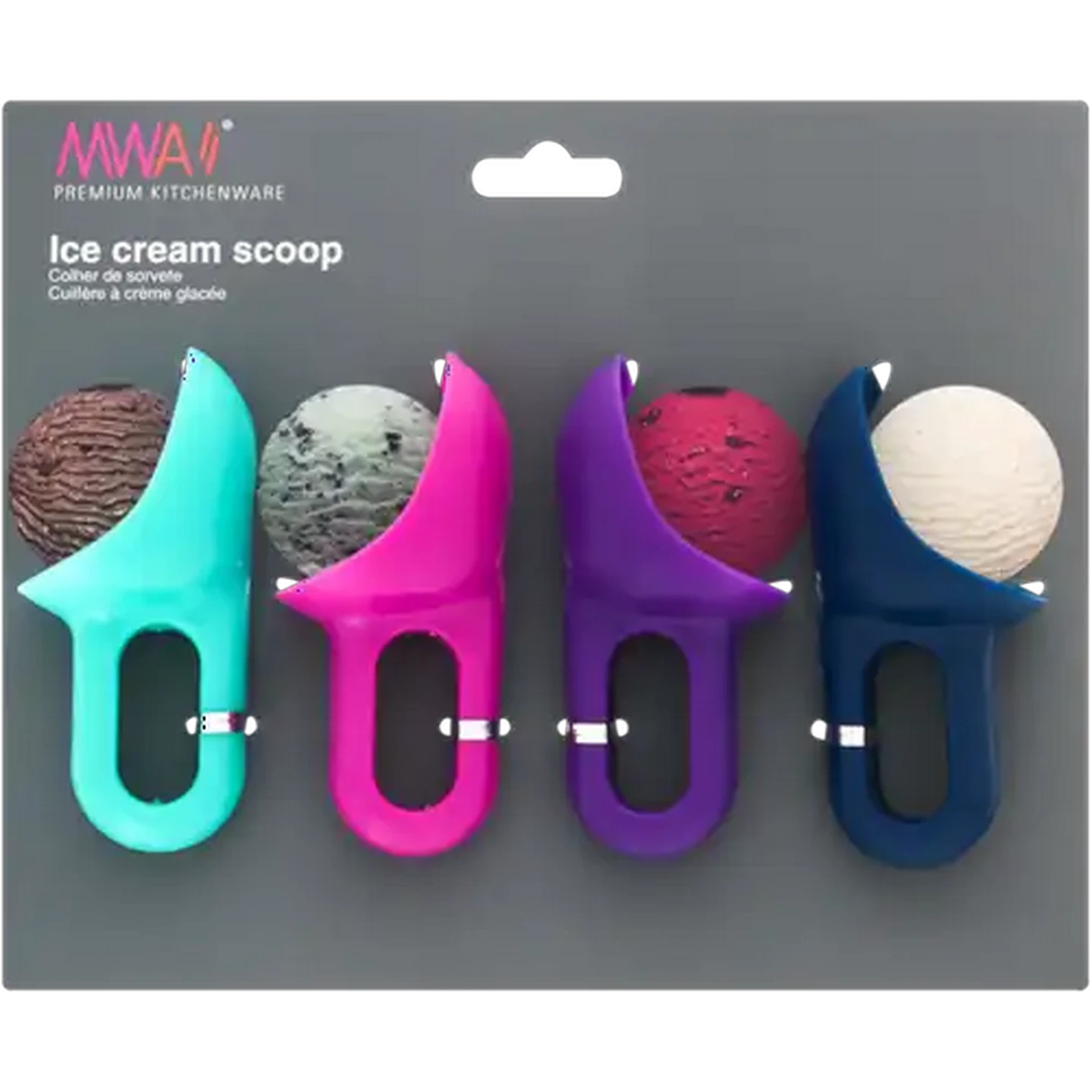 Image of MWA Kids Ice Cream Scoop Set 4 Piece