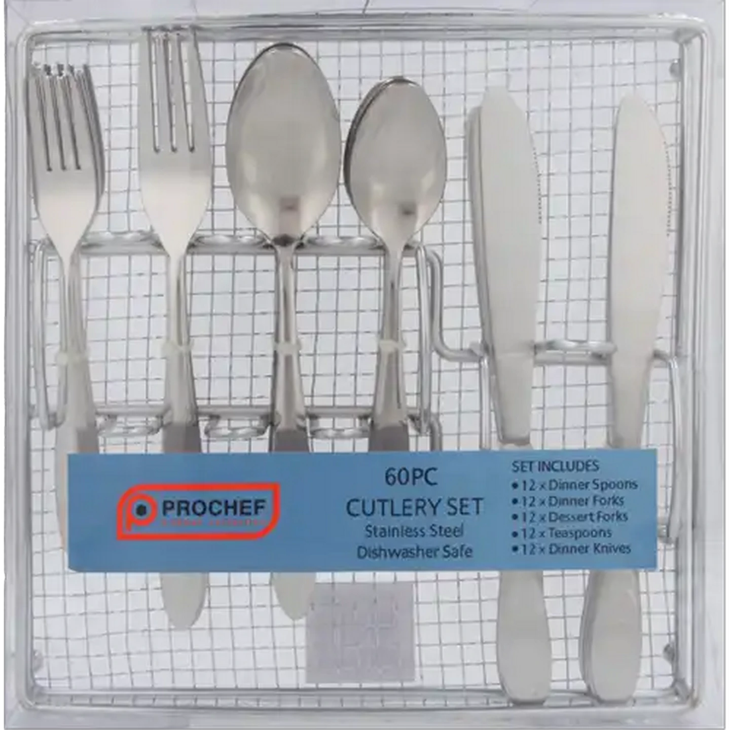 Image of Prochef Stainless Steel Cutlery Set 60 Piece