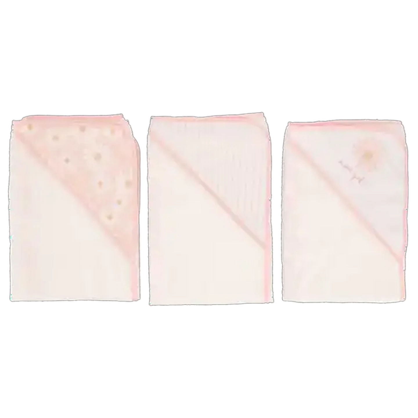 Image of Jolly Tots Microfibre Hooded Towel 3-Pack 0+ Months (Design May Vary)