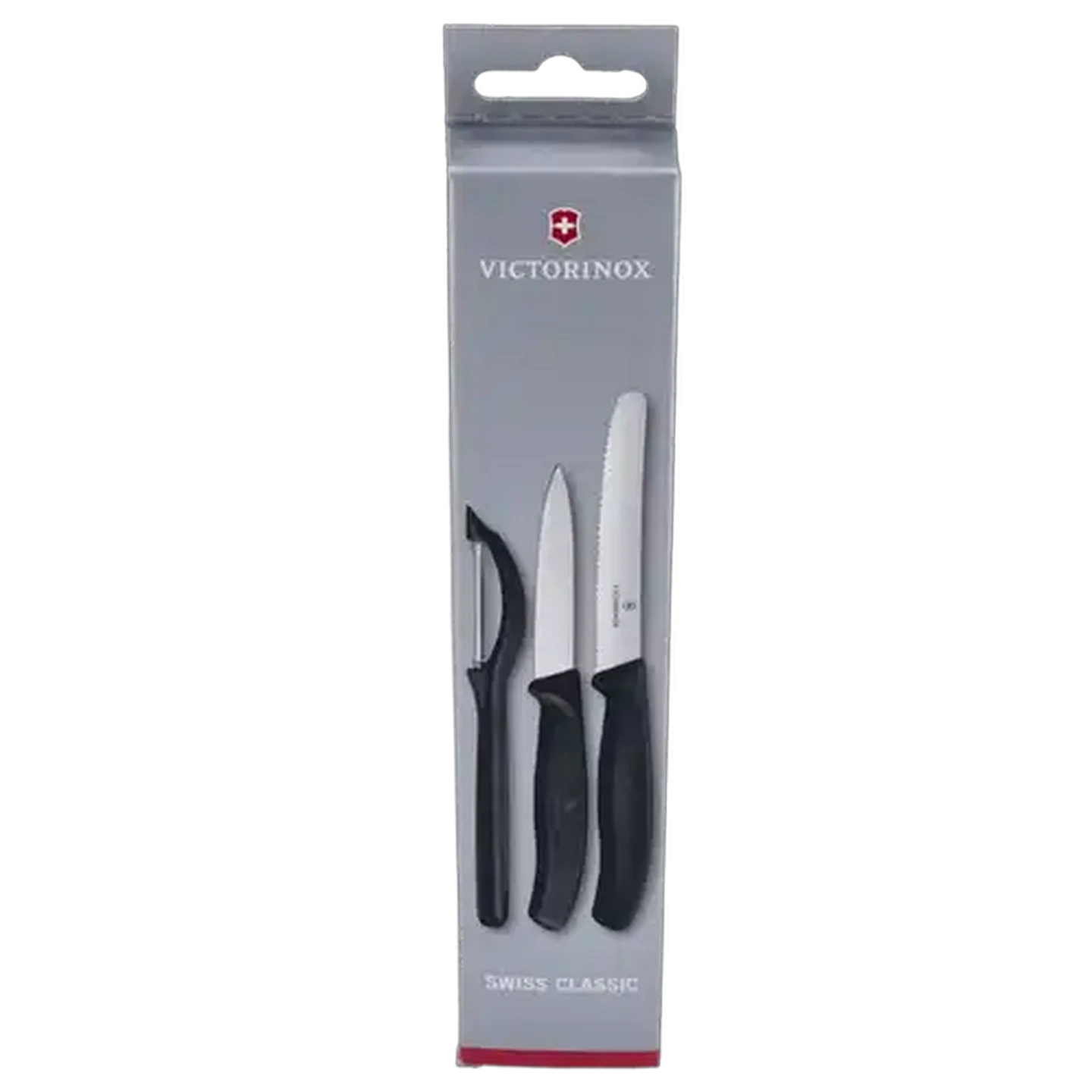 Image of Victorinox Black Paring Peeler Knife Set 3-Pack