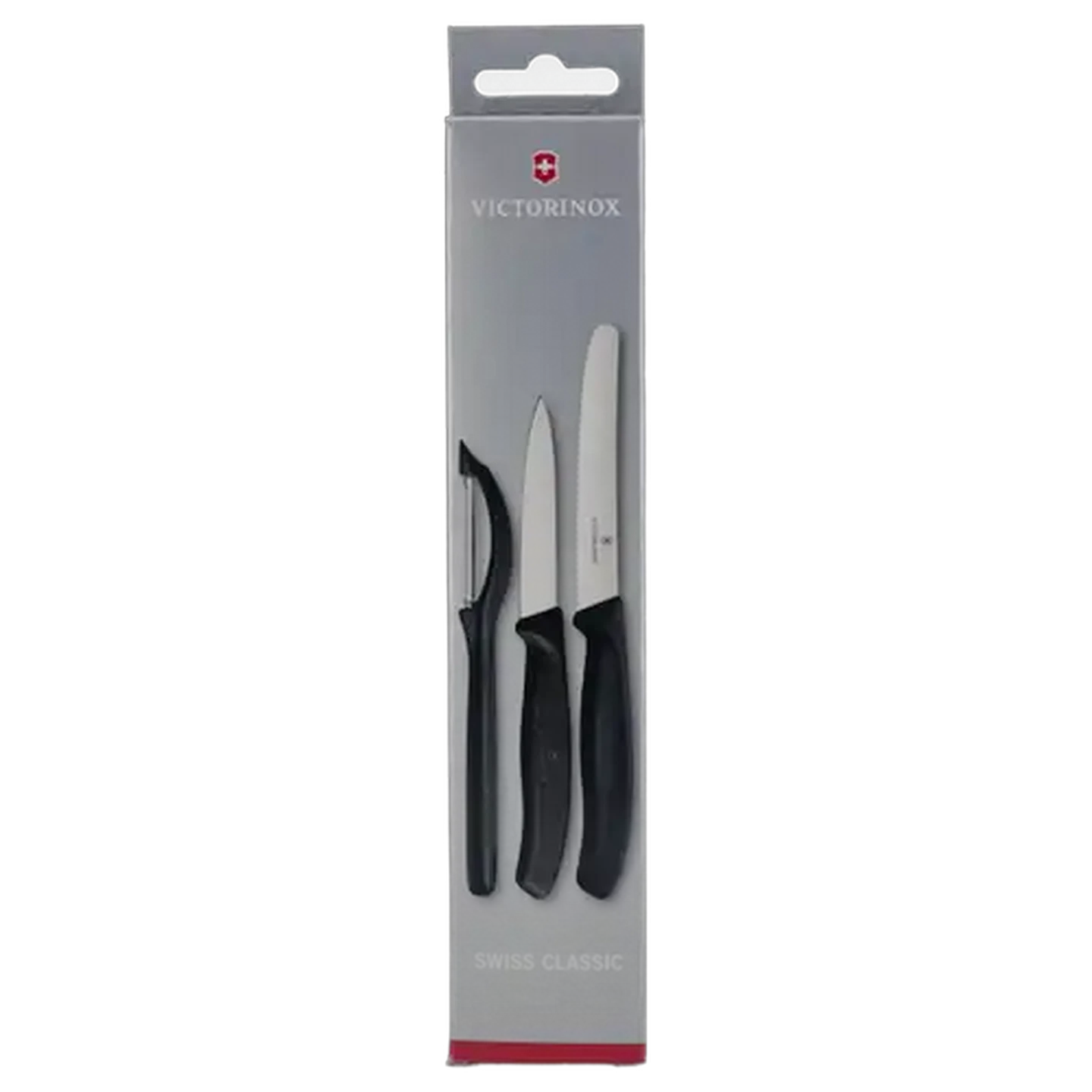 Image of Victorinox Black Paring Peeler Knife Set 3-Pack