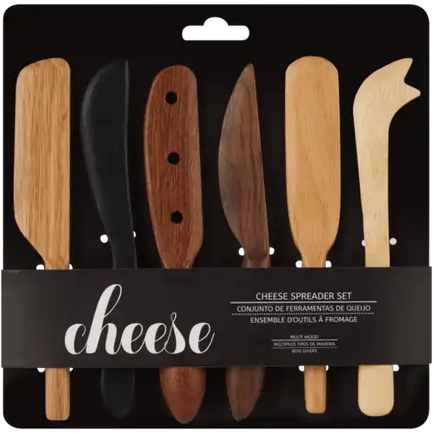 Image of Wooden Cheese Spreader Set 6 Piece