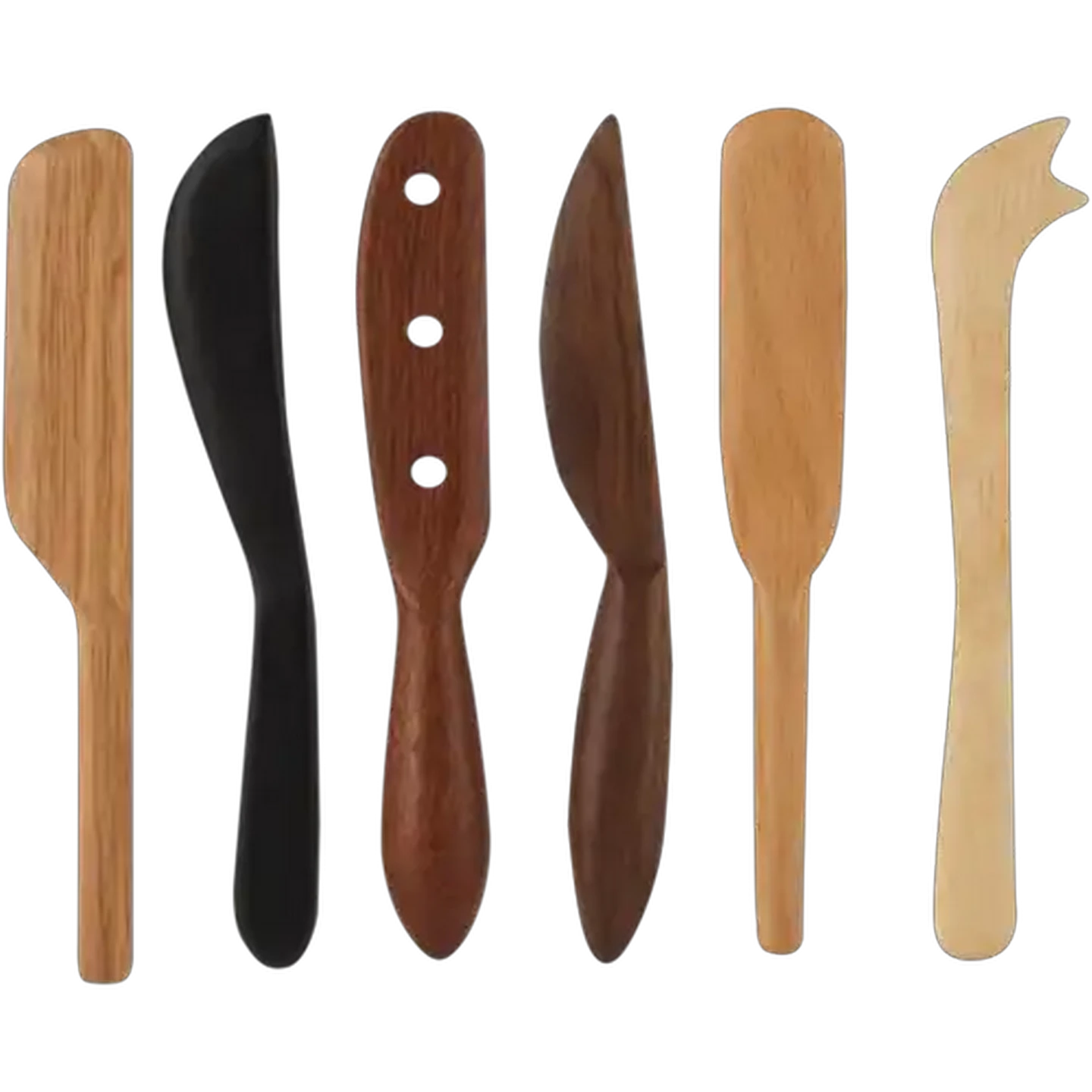 Image of Wooden Cheese Spreader Set 6 Piece
