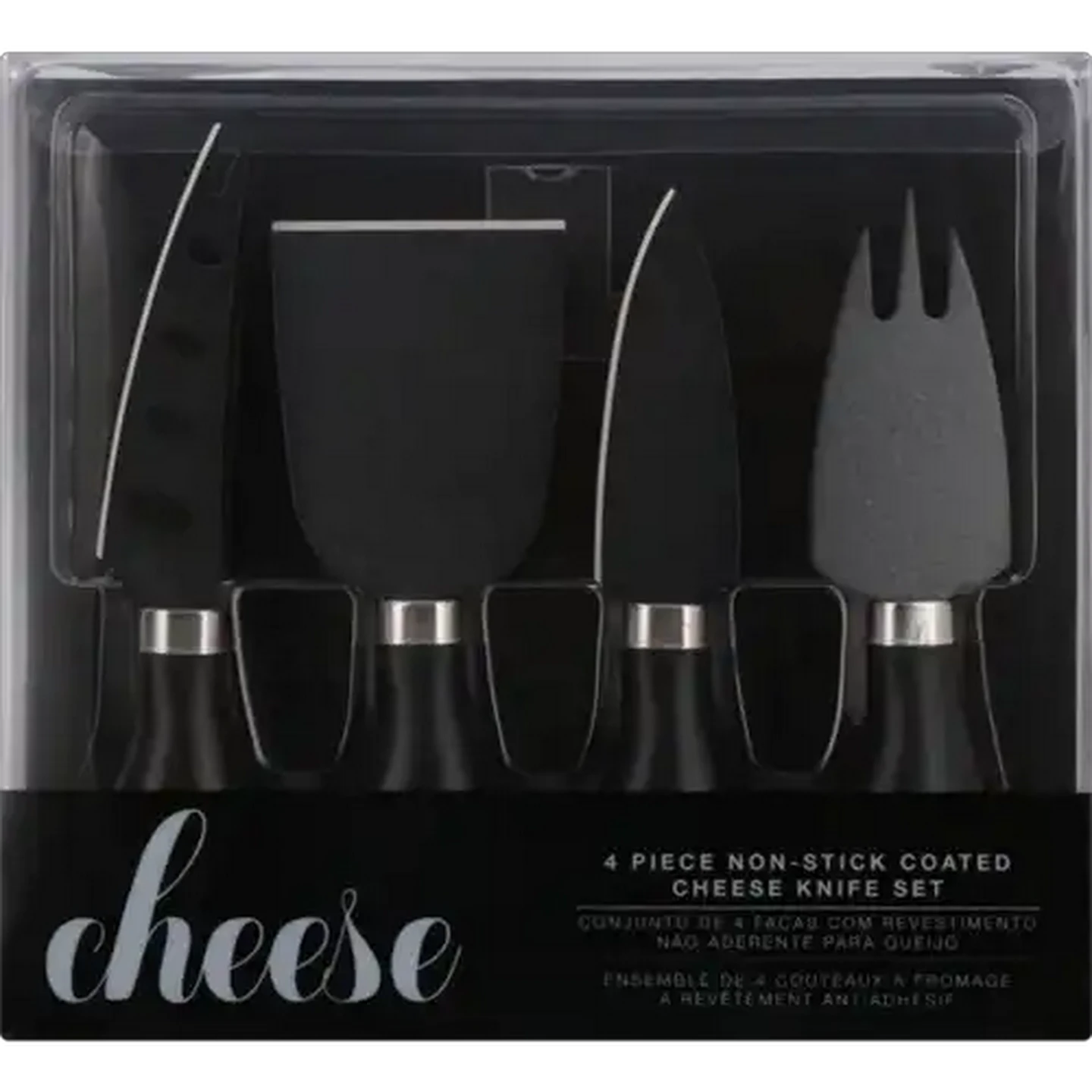 Image of Ceramic Coated Cheese Knife Set 4 Piece