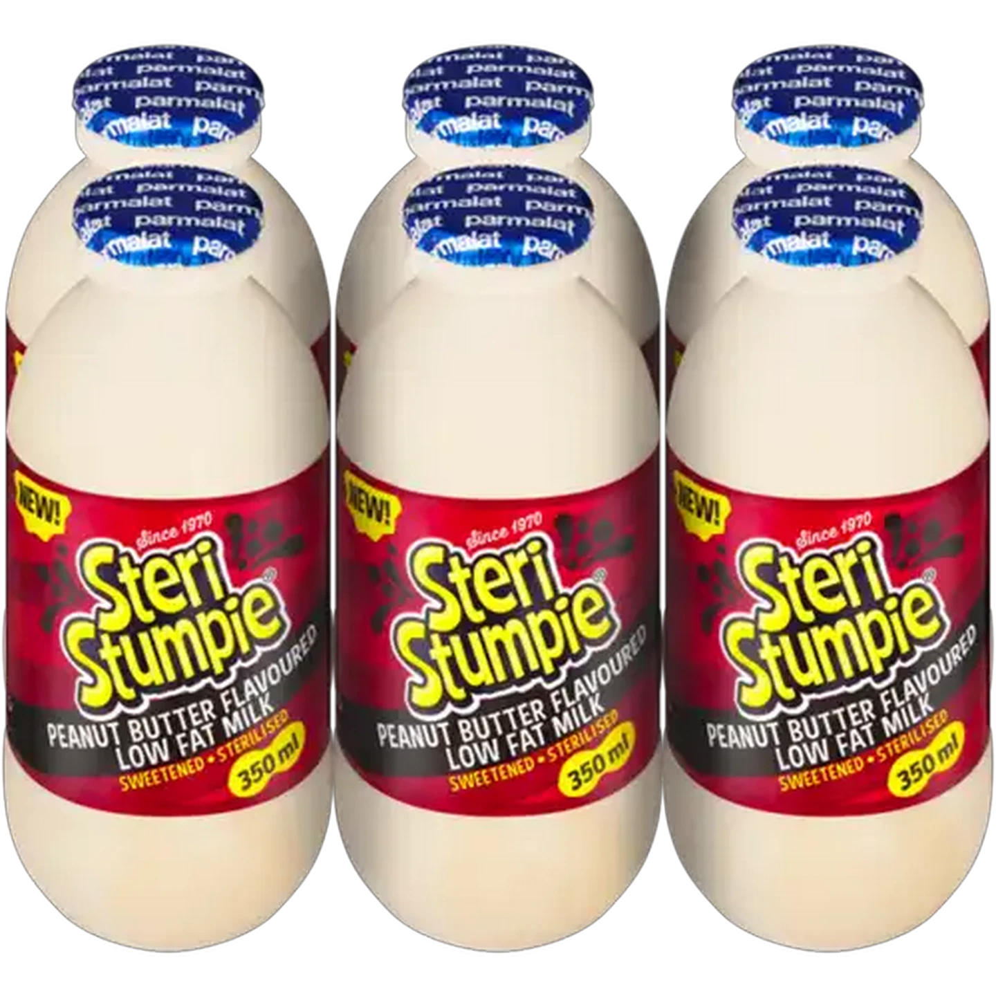 Image of Parmalat Steri Stumpie Peanut Butter Flavoured Low Fat Milk 6 x 350ml