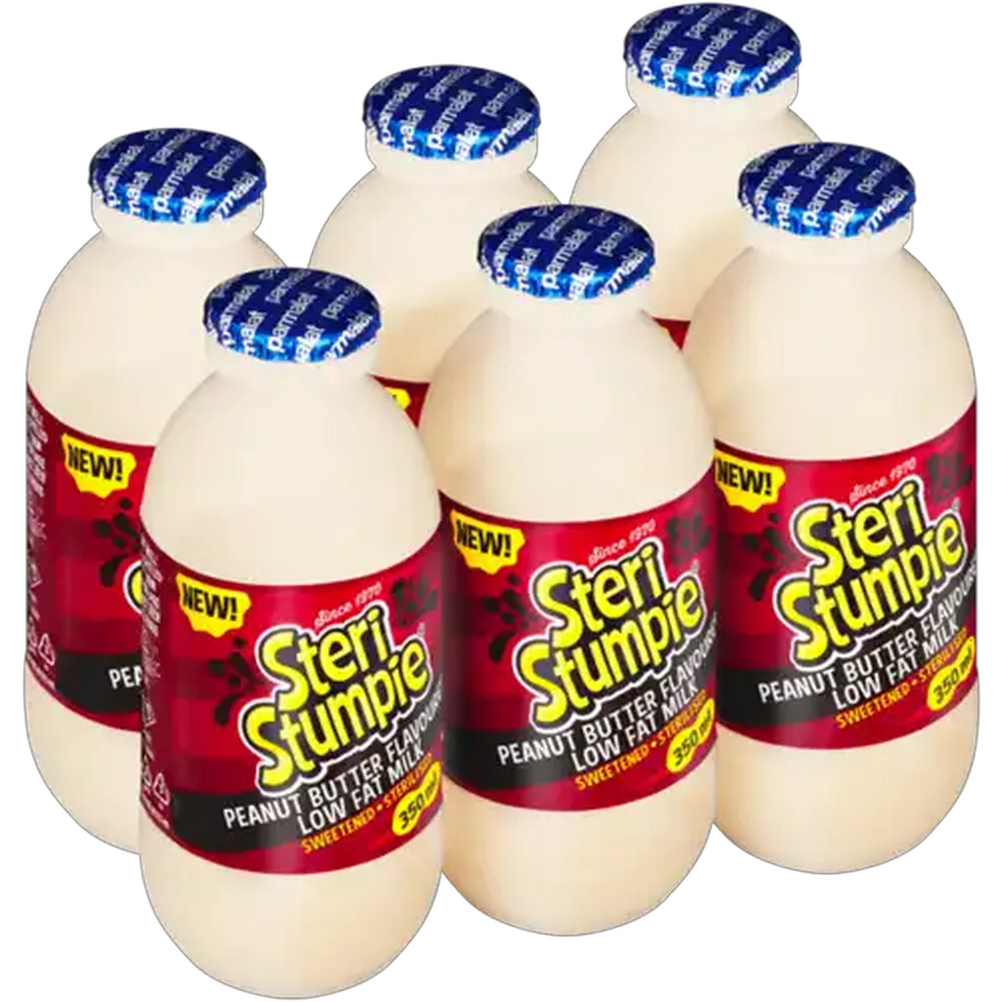 Image of Parmalat Steri Stumpie Peanut Butter Flavoured Low Fat Milk 6 x 350ml