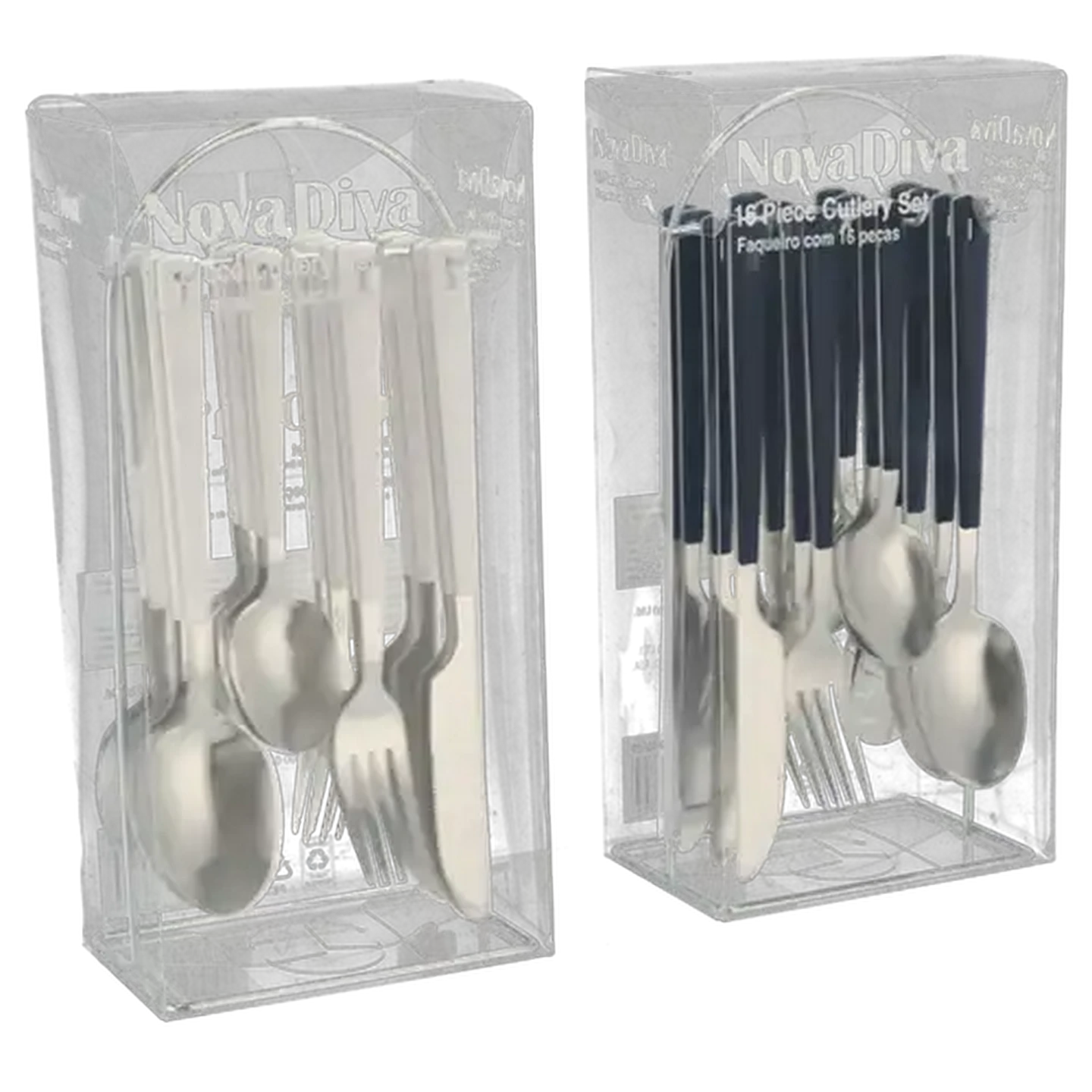 Image of NovaDiva Azura Hanging Cutlery Set 16 Piece (Colour May Vary)