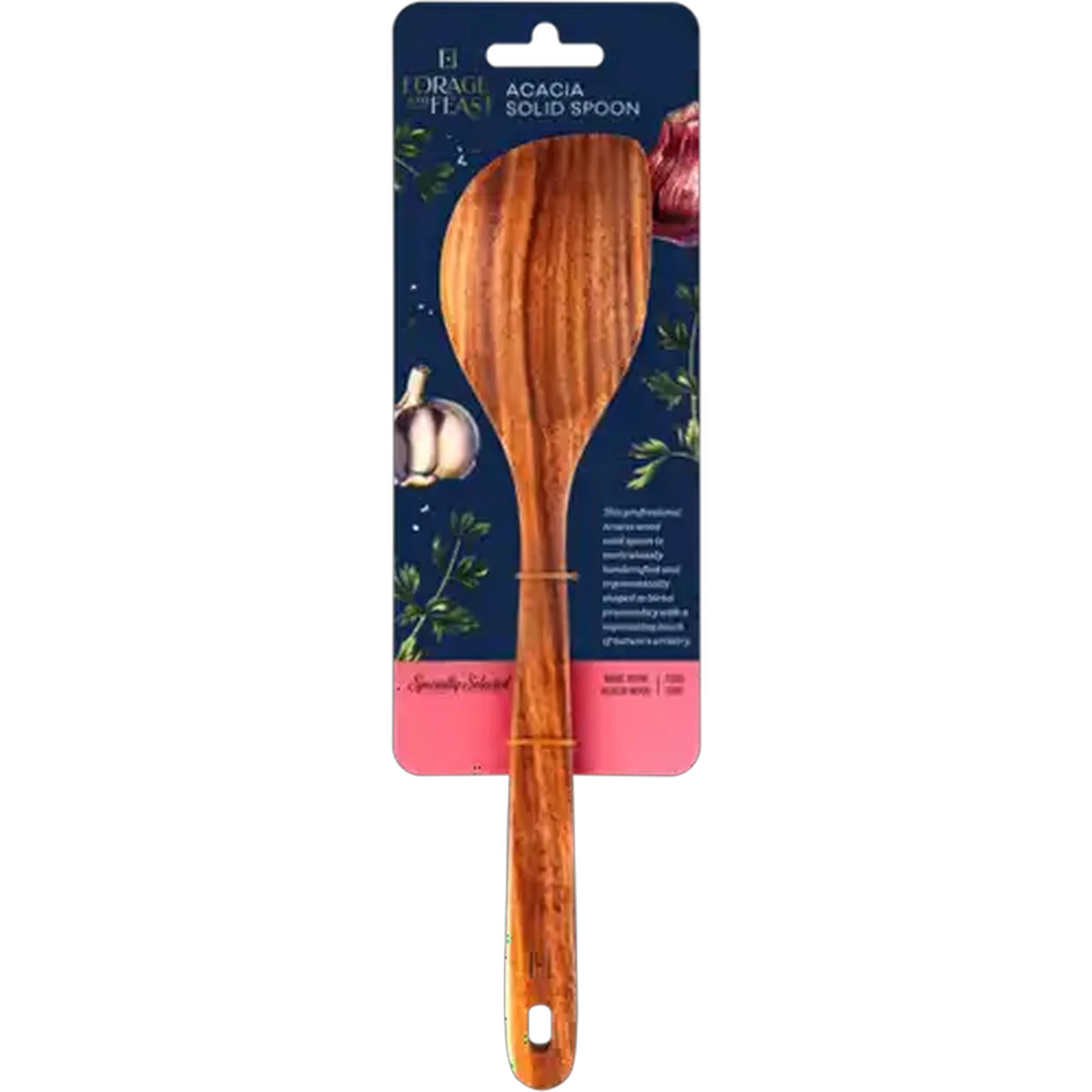 Image of Forage And Feast Brown Acacia Solid Spoon