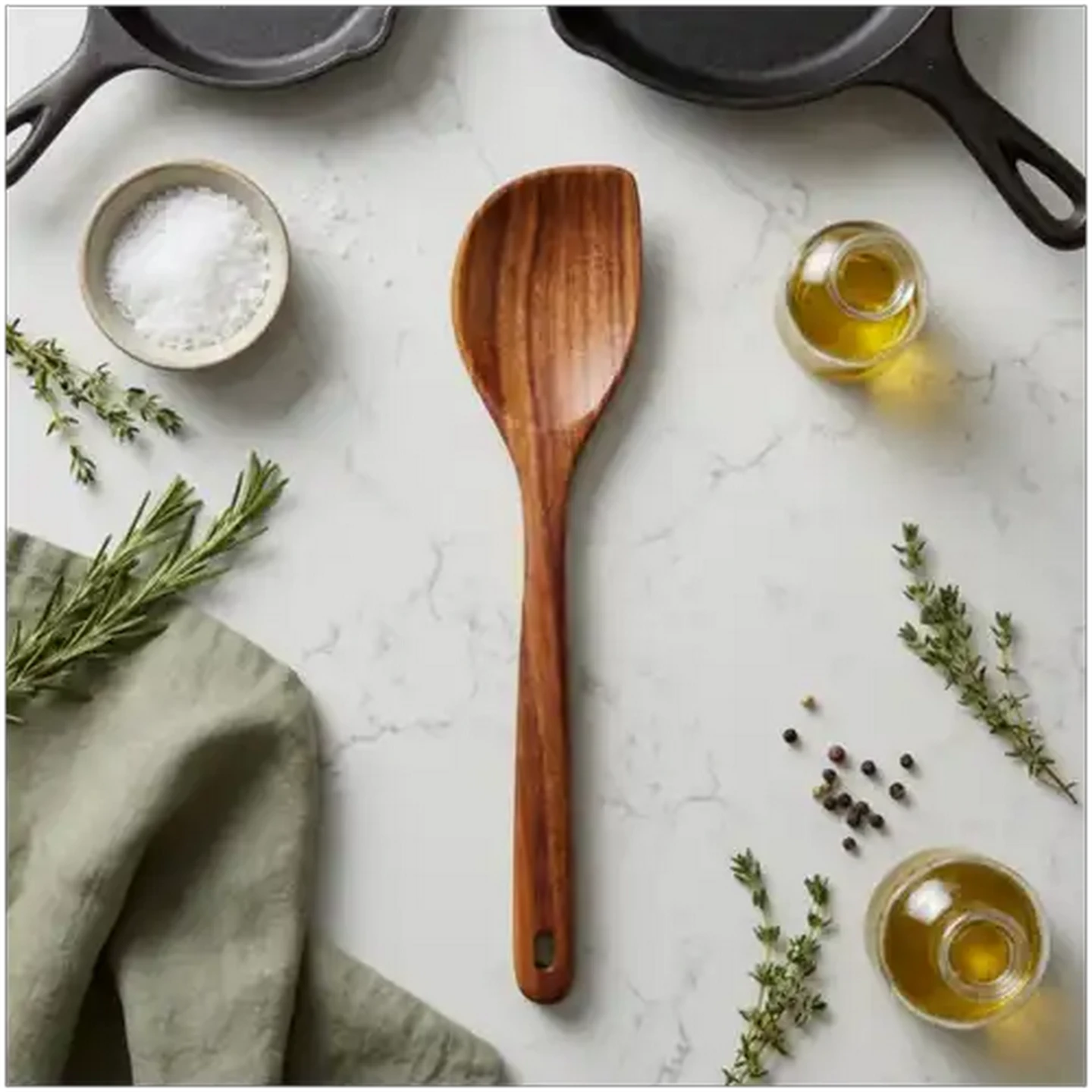 Image of Forage And Feast Brown Acacia Solid Spoon