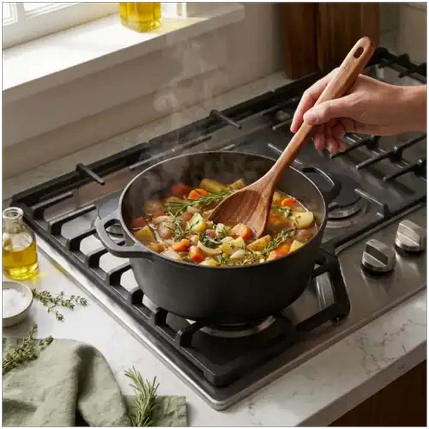 Image of Forage And Feast Brown Acacia Solid Spoon