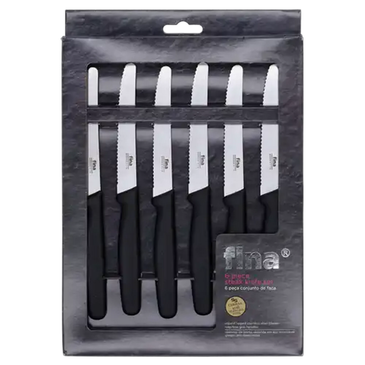 Image of Fina Stainless Steel Steak Knife Set 6-Piece