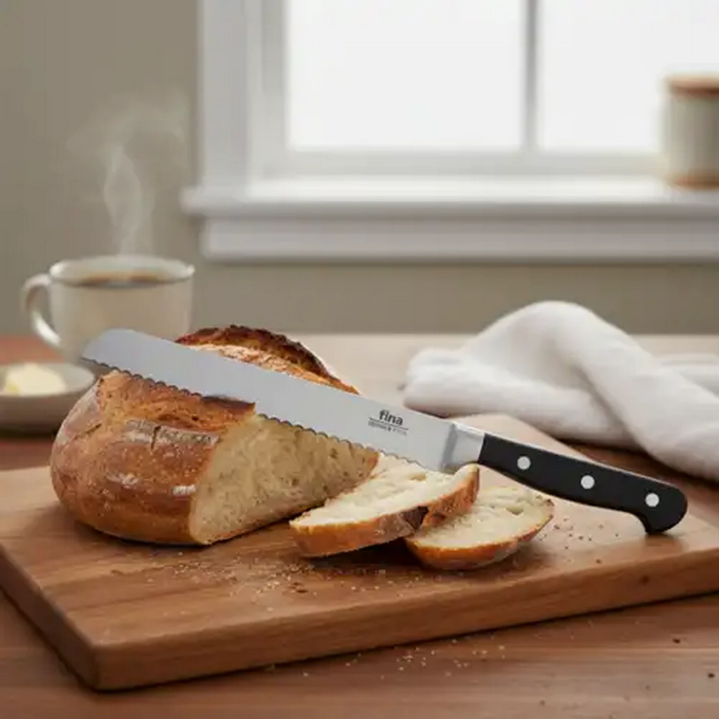 Image of Fina Stainless Steel Bread Knife 33cm
