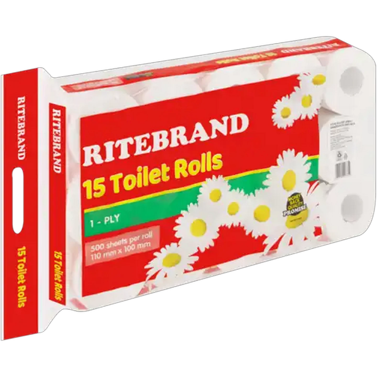 Image of Ritebrand 1 Ply Toilet Roll 15 Pack
