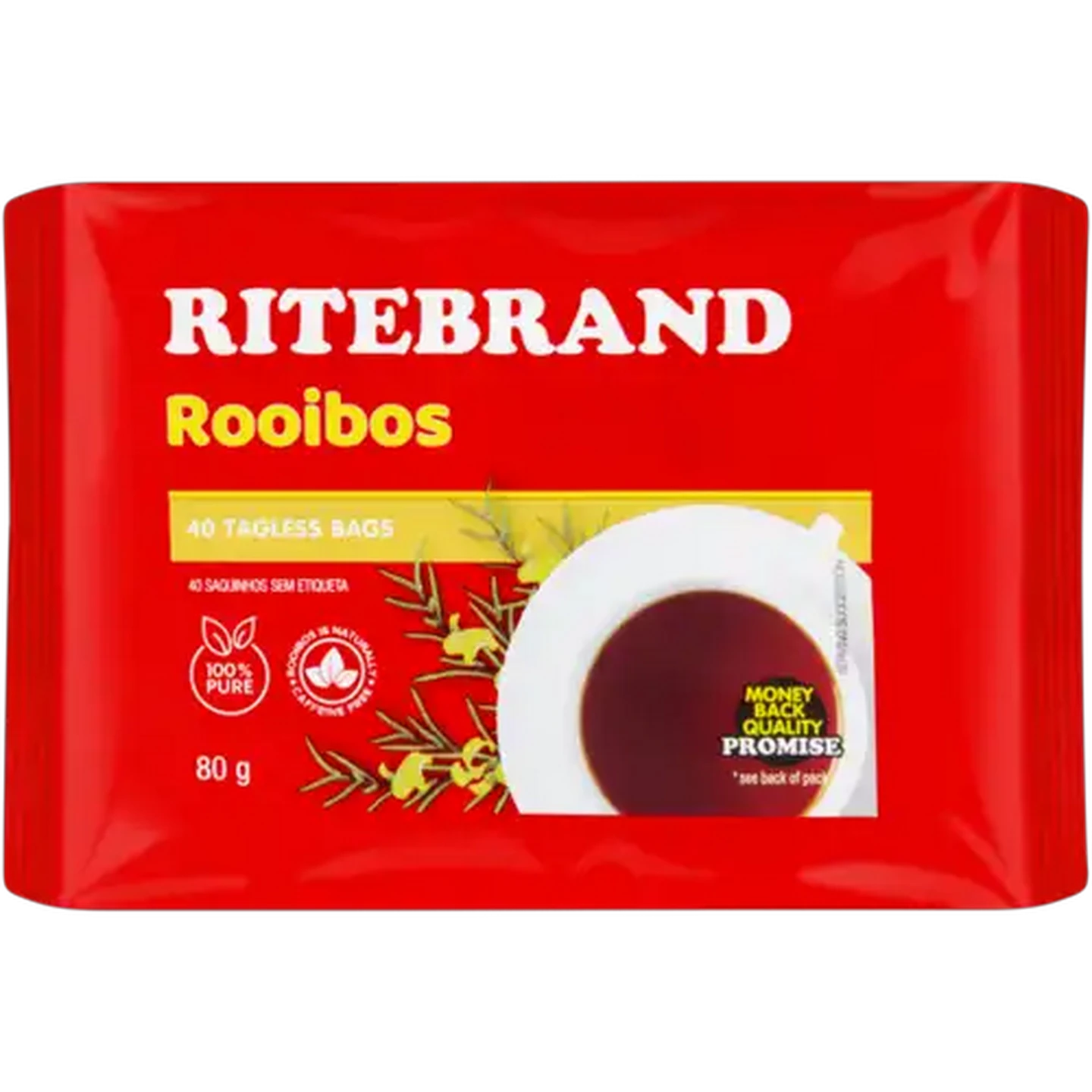 Image of Ritebrand Rooibos Tagless Teabags 40 Pack