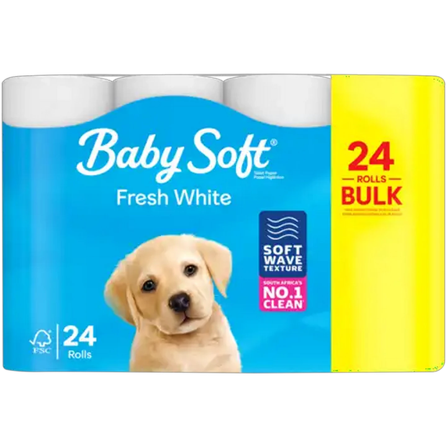 Image of Baby Soft 2-Ply Fresh White Toilet Paper Roll 24-Pack