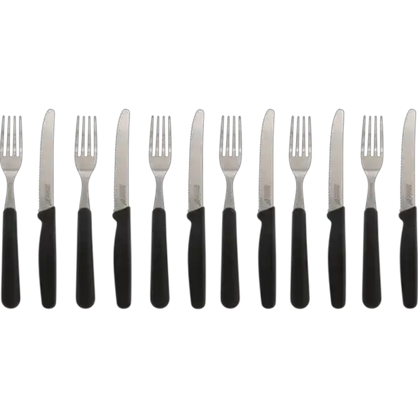 Image of Artisan Stainless Steel Knife & Fork Set 12 Piece