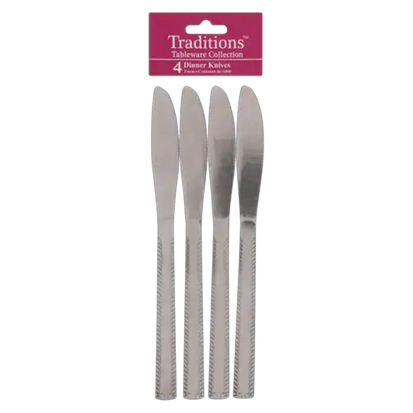 Image of Traditions Christmas Wrap Dinner Knife Set 4 Piece