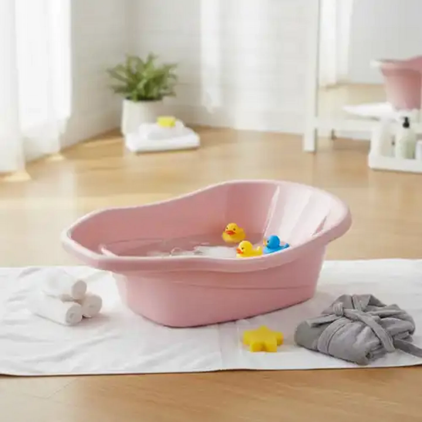 Image of Jolly Tots Basic Pink Baby Bath