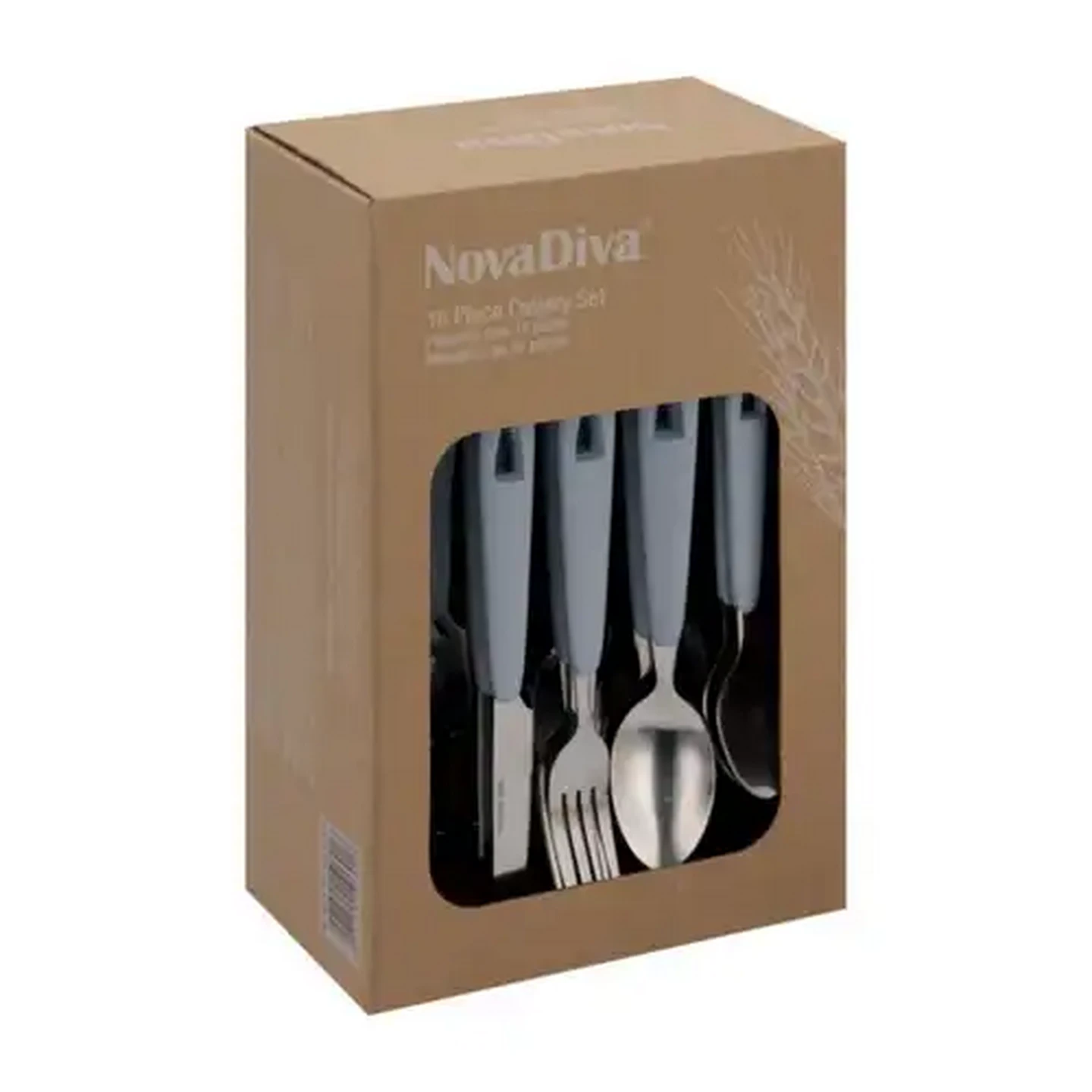 Image of NovaDiva Wheatfibre Cutlery Set 16 Piece (Colour May Vary)