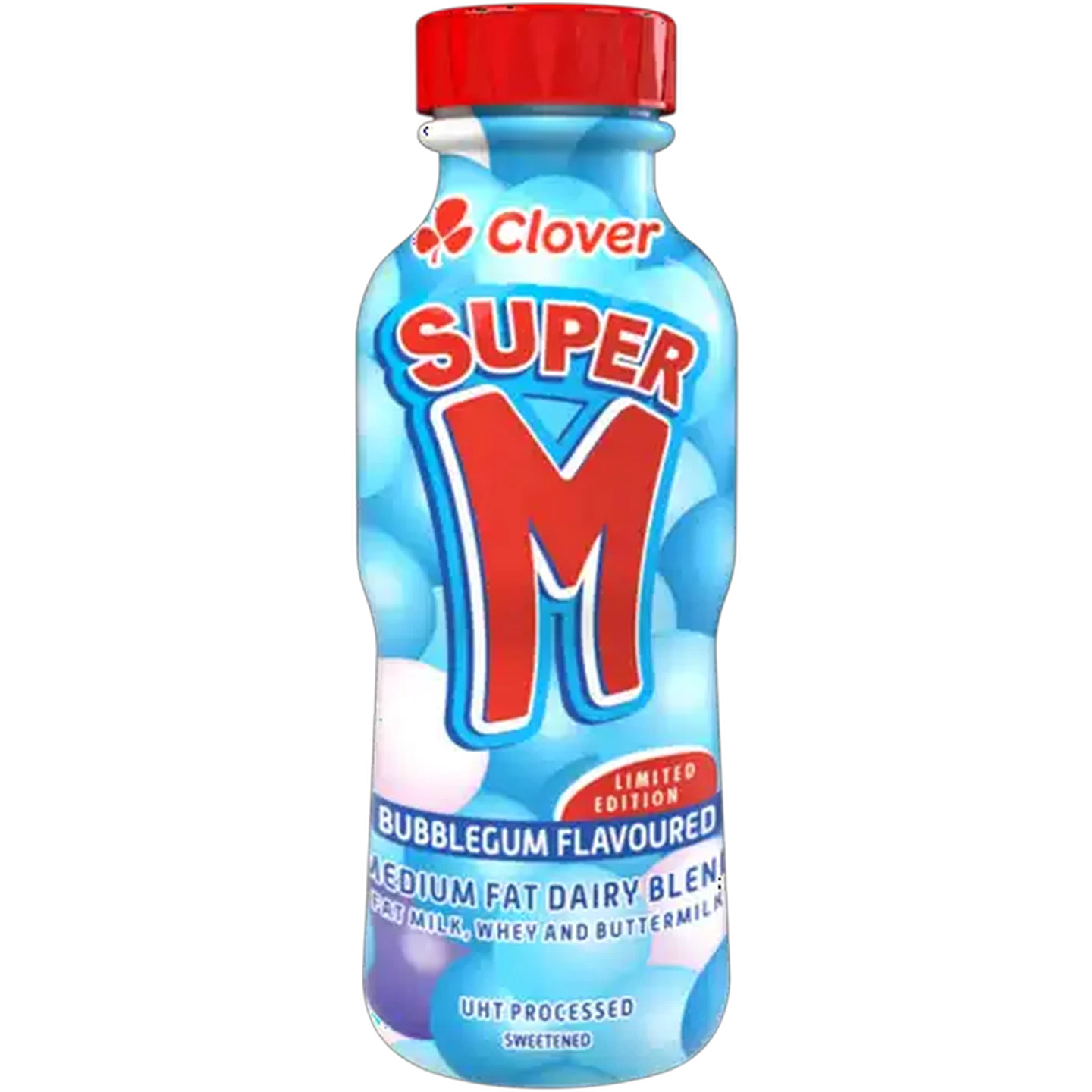 Image of Clover Super M Bubblegum Flavoured Limited Edition Medium Fat Dairy Blend 300ml