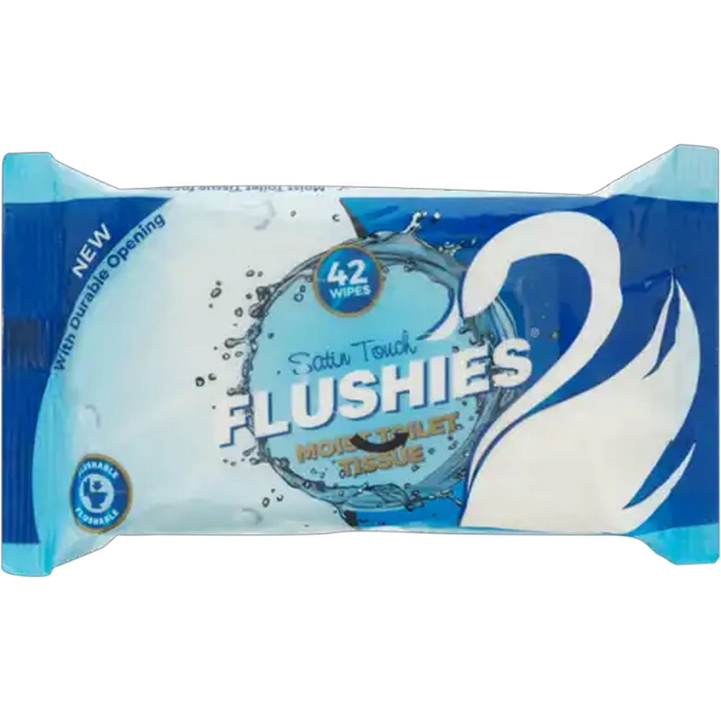 Image of Satin Touch Flushies Moist Toilet Tissue 42 Pack