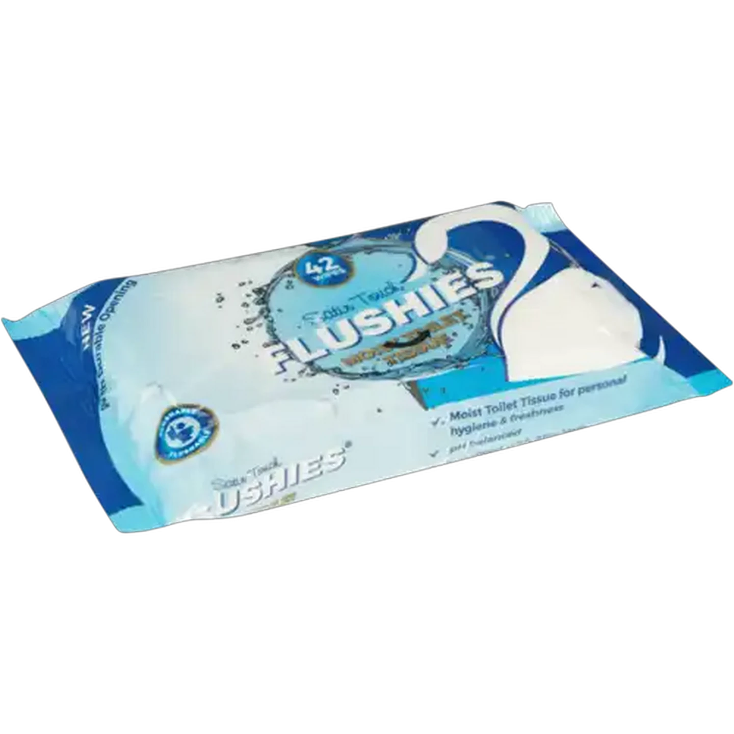 Image of Satin Touch Flushies Moist Toilet Tissue 42 Pack