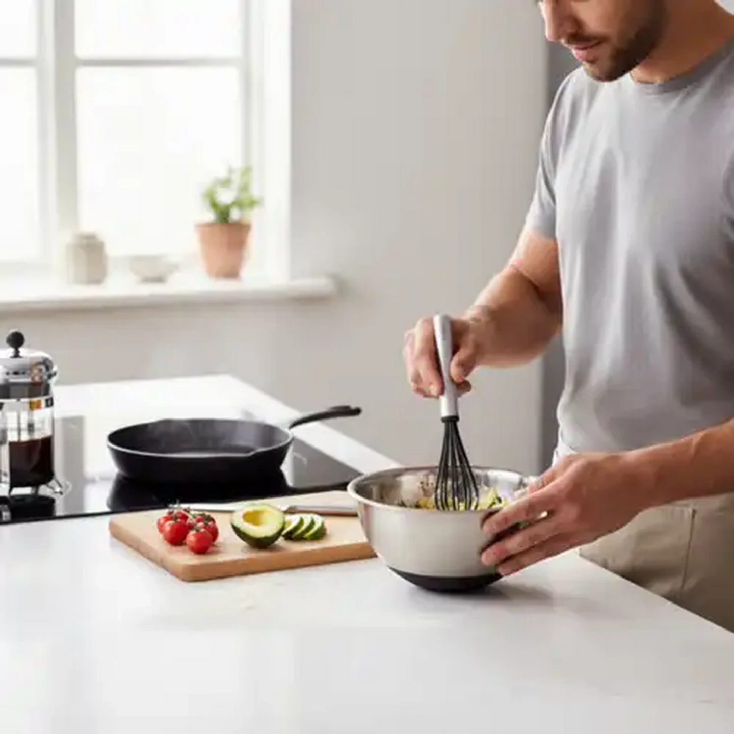 Image of Brabantia Profile Small Non-Stick Matt Steel Whisk