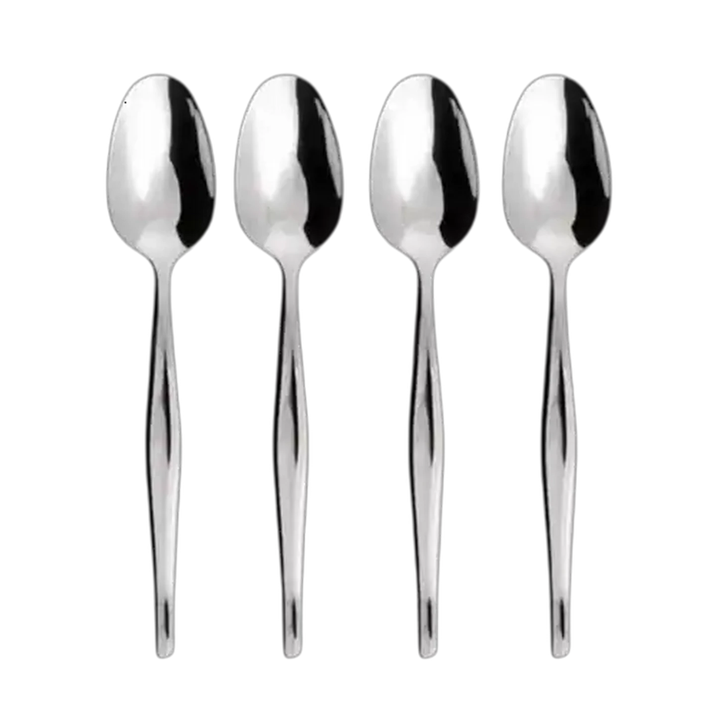 Image of Eetrite Stainless Steel Slimline Dessert Spoons Set 4 Piece