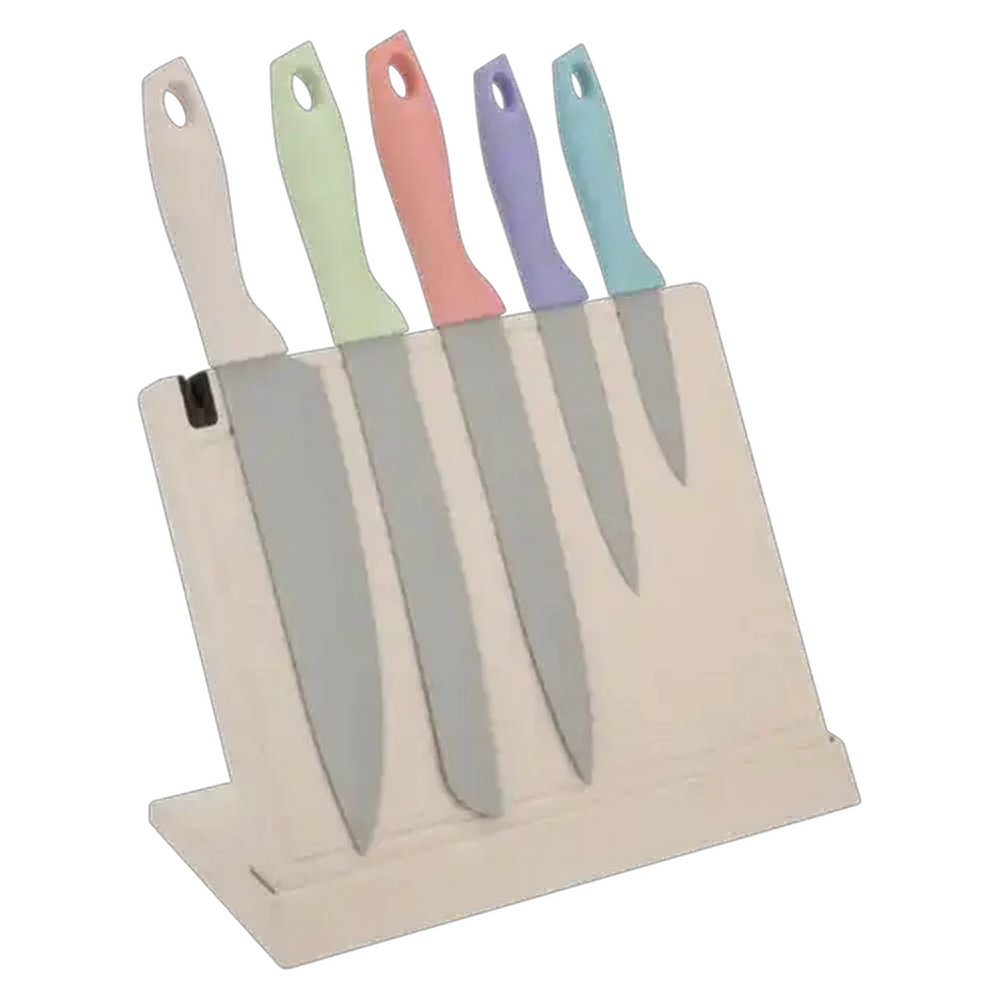 Image of MWA Knife Set With Rack 6 Piece
