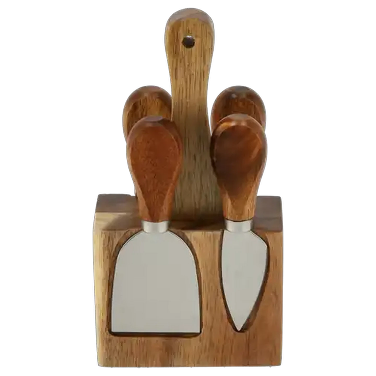 Image of Cheese Black Magnetic Board & Knife Set 5 Piece