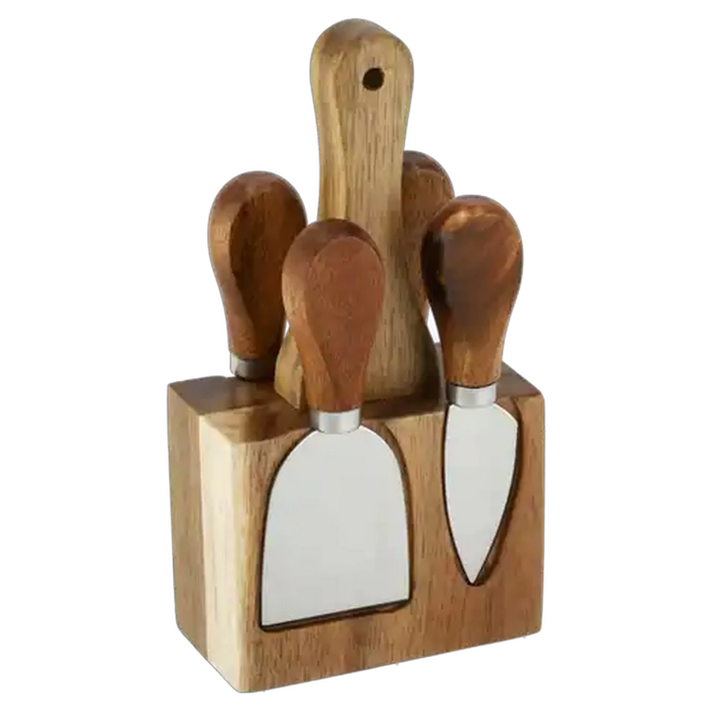 Image of Cheese Black Magnetic Board & Knife Set 5 Piece