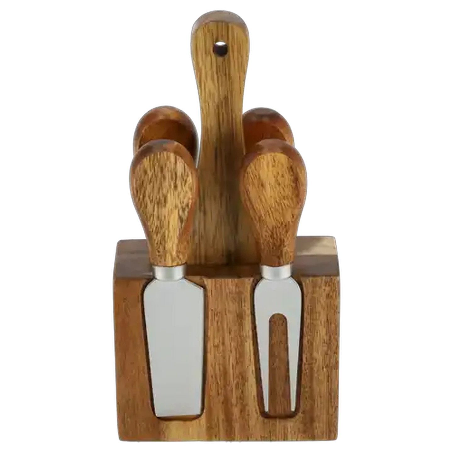 Image of Cheese Black Magnetic Board & Knife Set 5 Piece