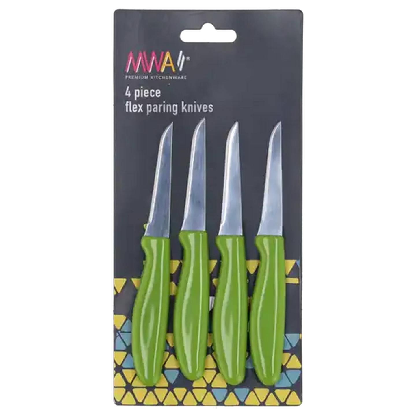 Image of MWA Green Flex Paring Knife Set 4-Pack