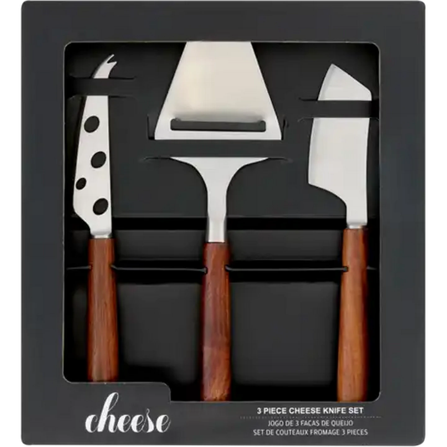 Image of Cheese Stainless Steel Cheese Knife Set 3 Piece