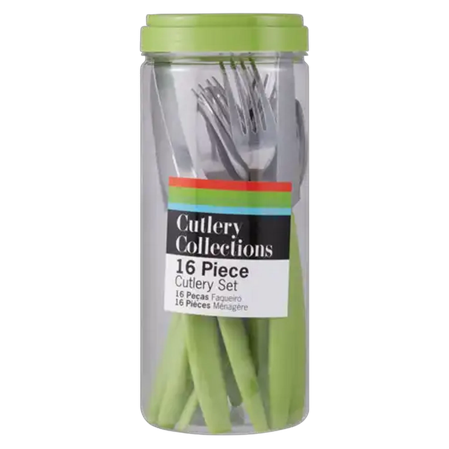 Image of Colour Burst Colour Cutlery Set 16 piece (Colour May Vary)