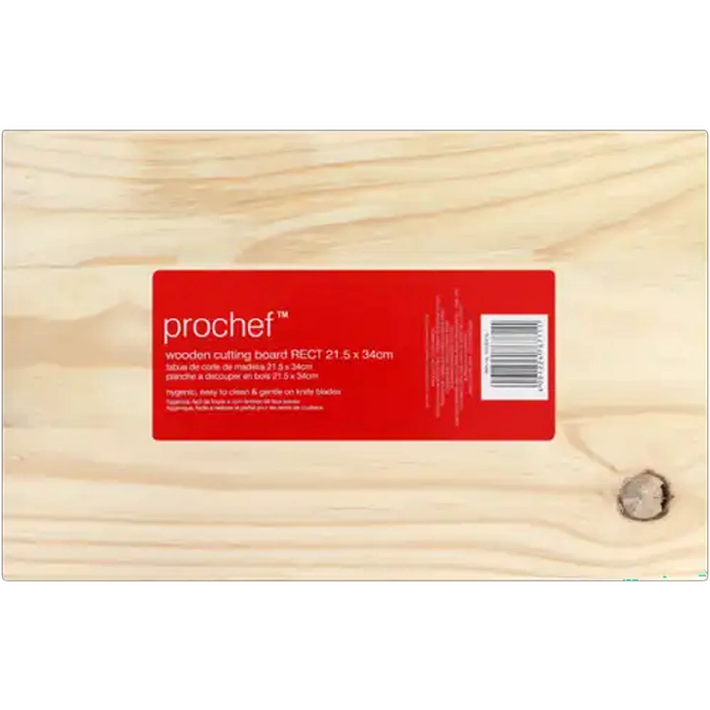Image of Prochef Rectangular Wooden Cutting Board 215 x 340mm