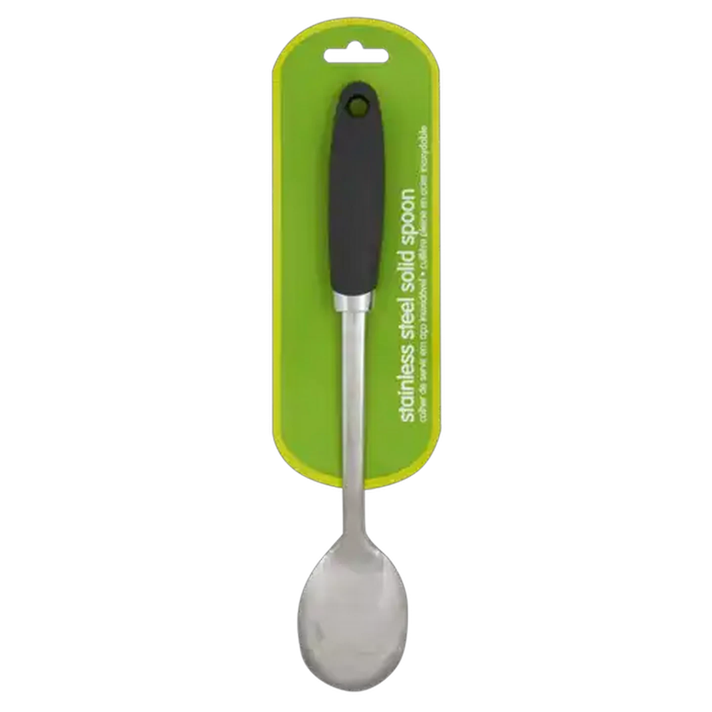 Image of Green Stainless Steel Solid Spoon