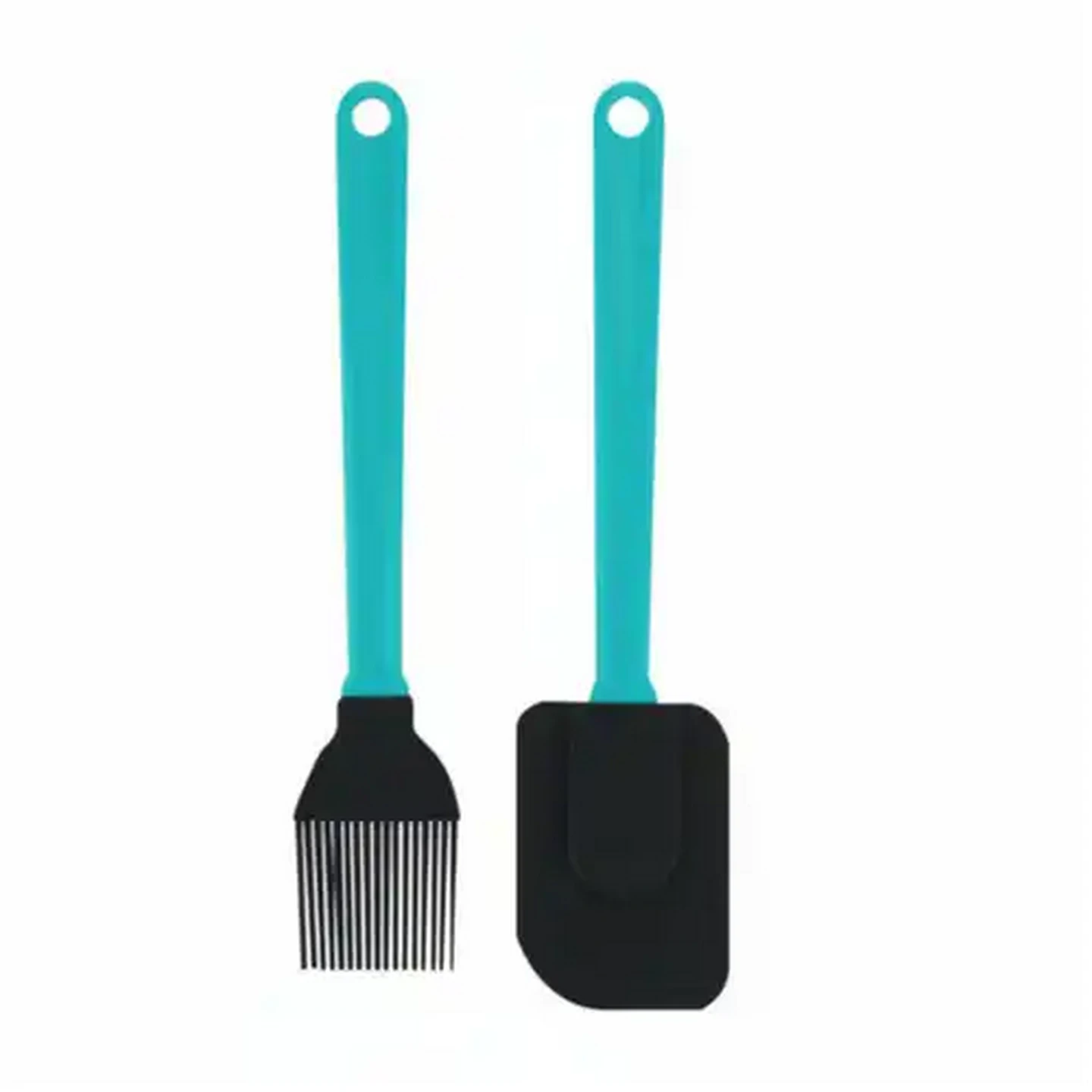 Image of Colour Burst Spatula & Brush Set 2 Piece (Colour May Vary)