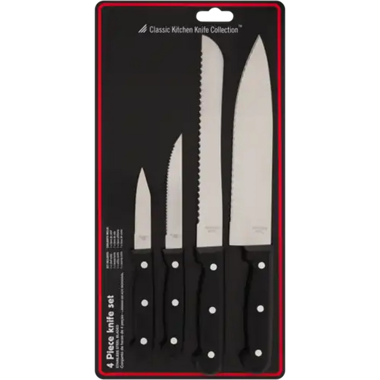 Image of Classic Kitchen Knife Collection Knife Set 4 Piece